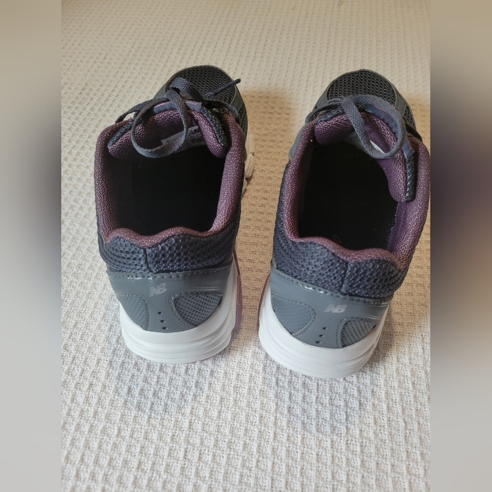 New Balance Gray and Purple Sneakers - Picture 4 of 9